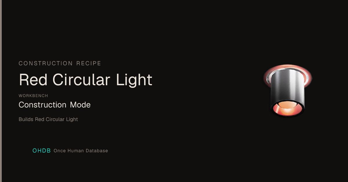 Red Circular Light