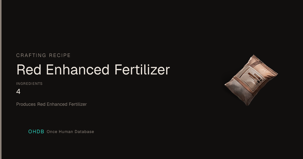 Red Enhanced Fertilizer