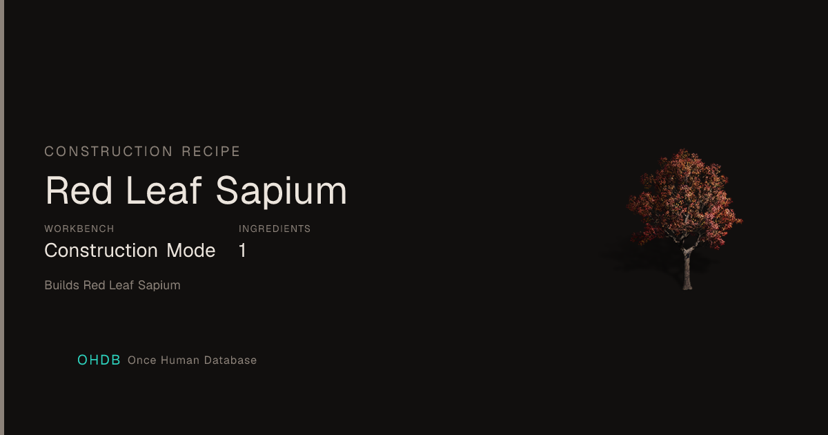 Red Leaf Sapium
