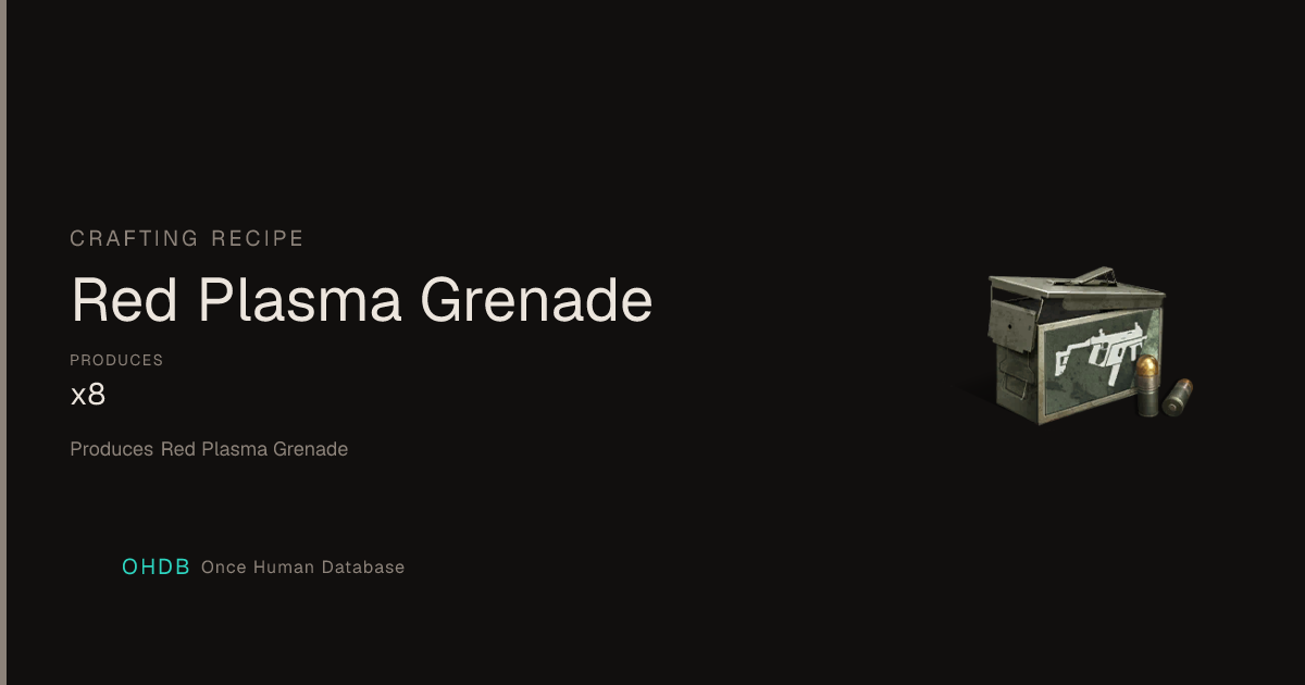 Red Plasma Grenade