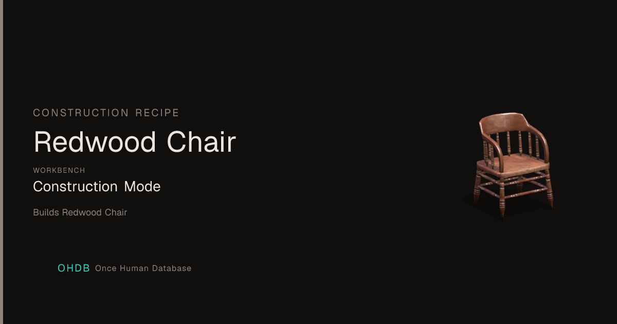 Redwood Chair