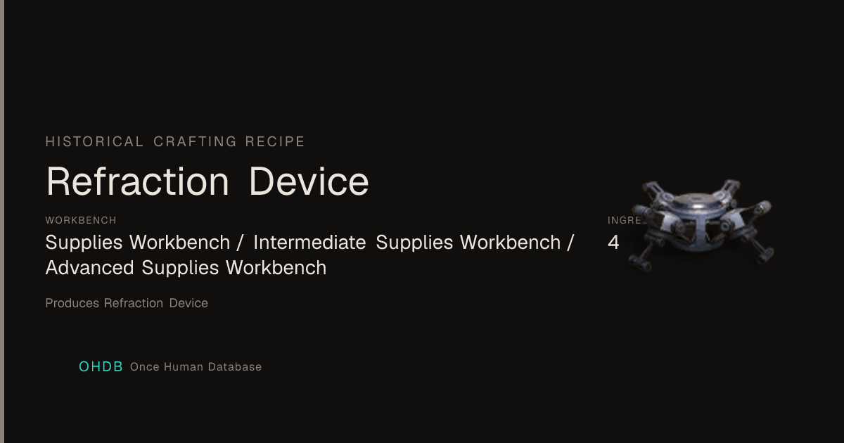 Refraction Device