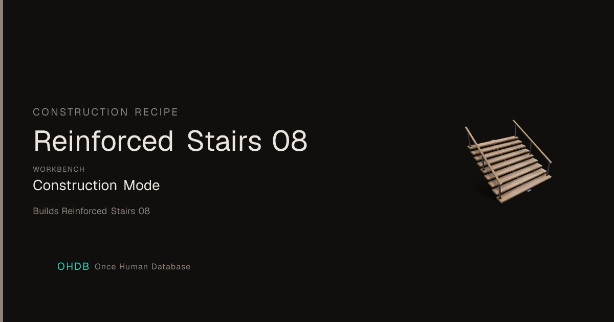 Reinforced Stairs 08