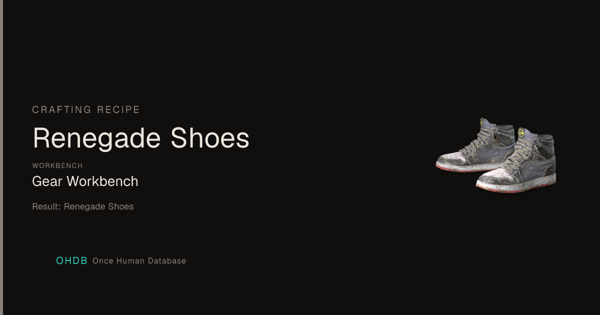 Renegade Shoes