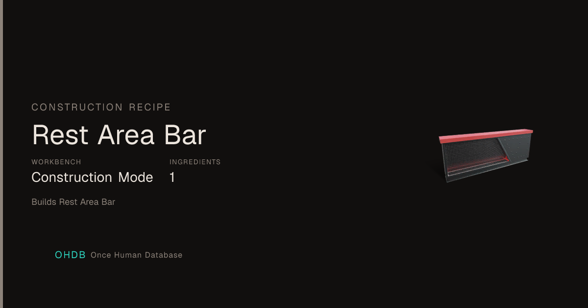 Rest Area Bar