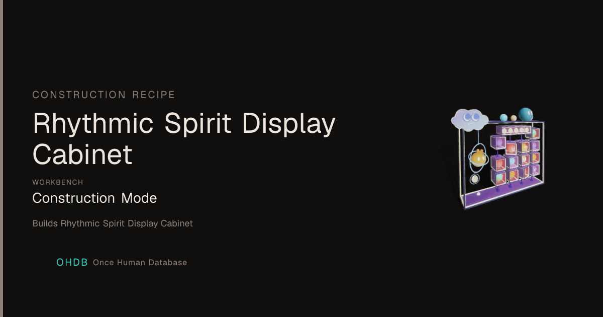 Rhythmic Spirit Display Cabinet