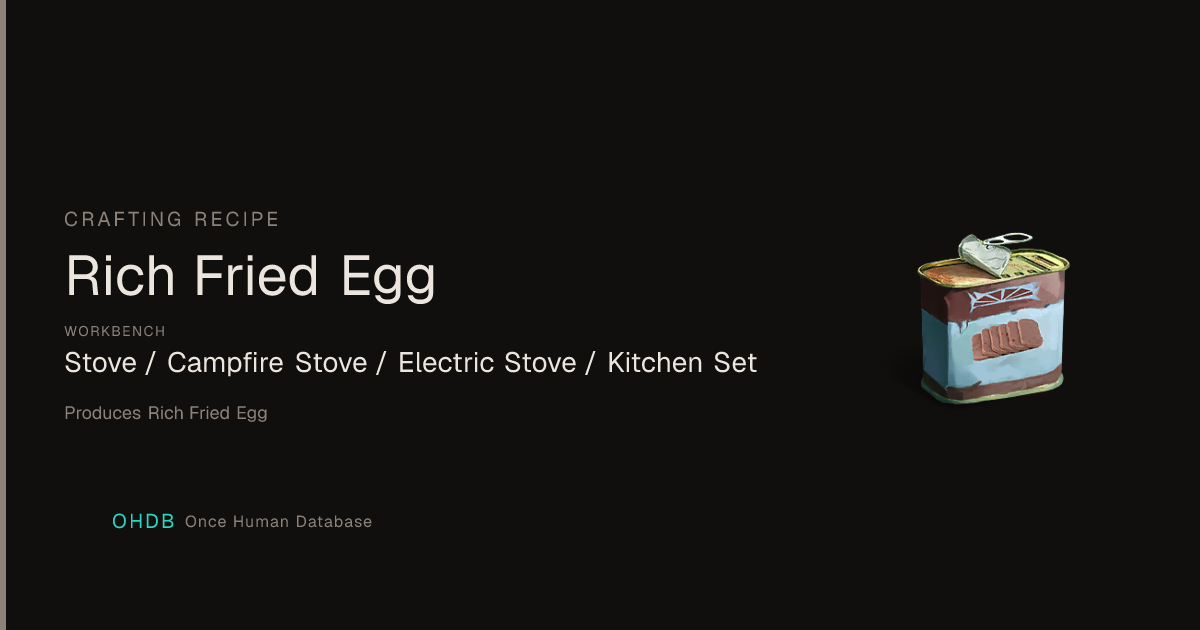Rich Fried Egg