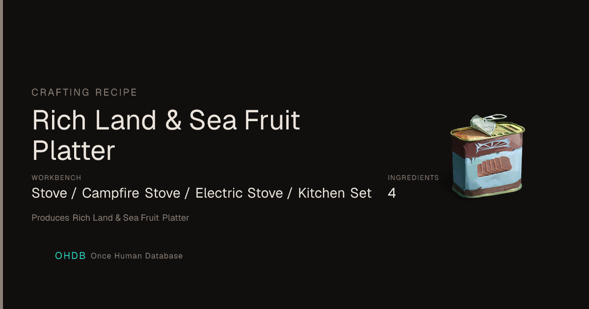 Rich Land & Sea Fruit Platter