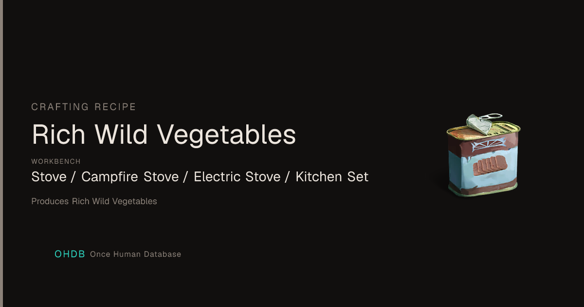 Rich Wild Vegetables