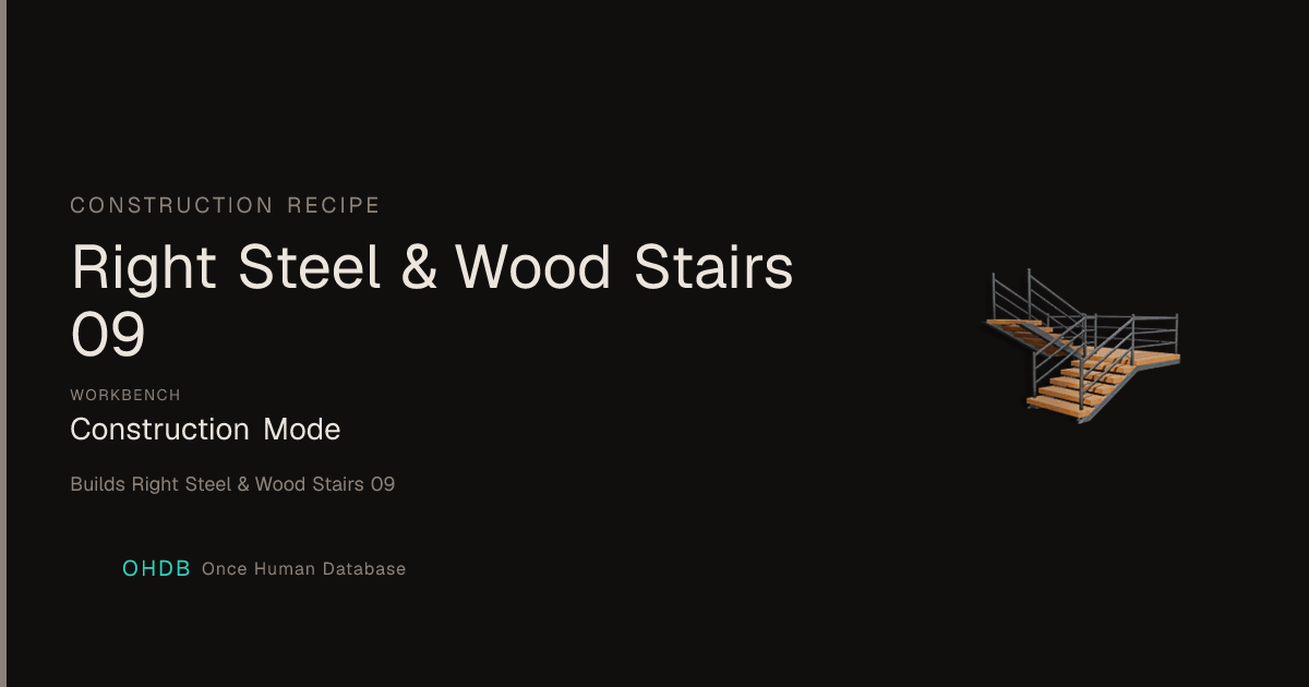 Right Steel & Wood Stairs 09
