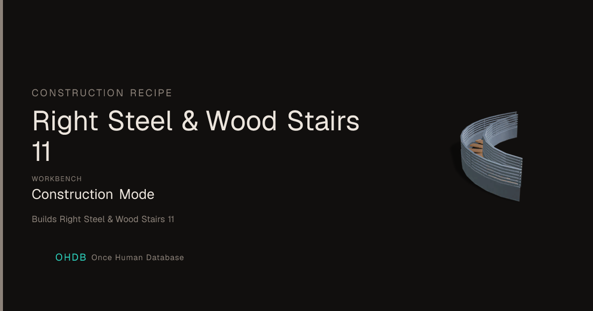 Right Steel & Wood Stairs 11