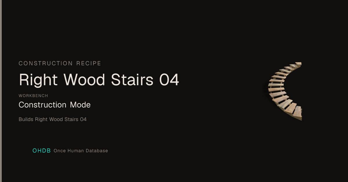 Right Wood Stairs 04