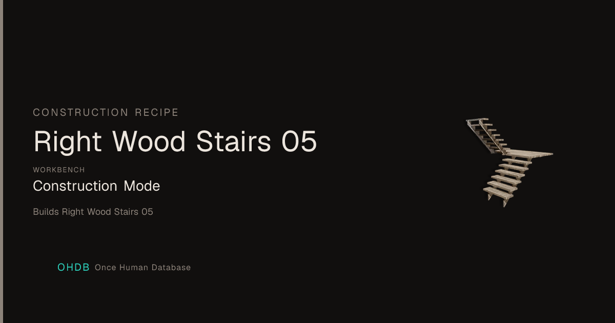 Right Wood Stairs 05