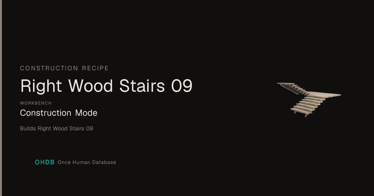 Right Wood Stairs 09
