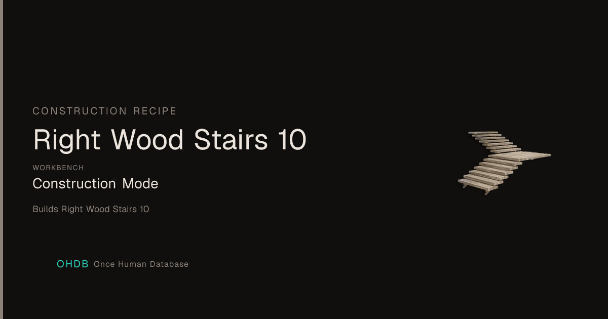 Right Wood Stairs 10