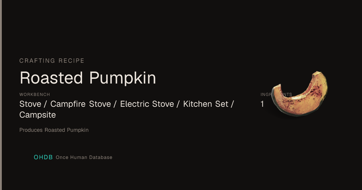 Roasted Pumpkin