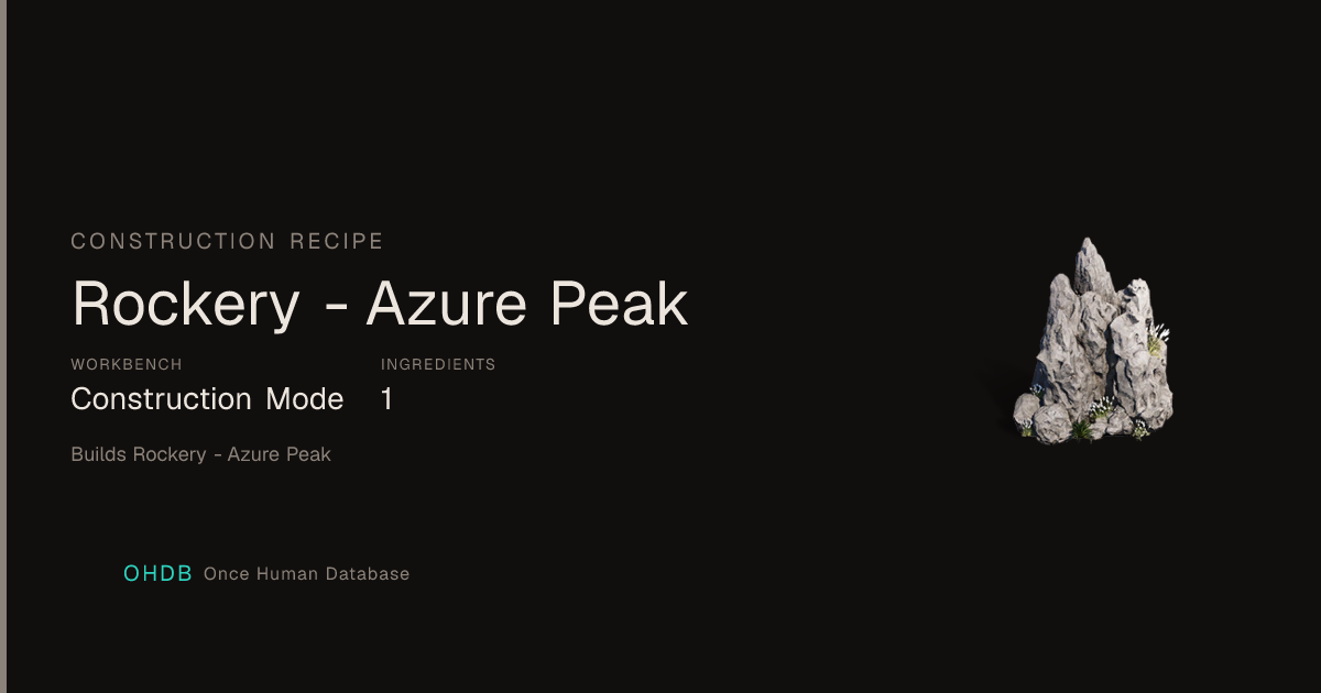 Rockery - Azure Peak