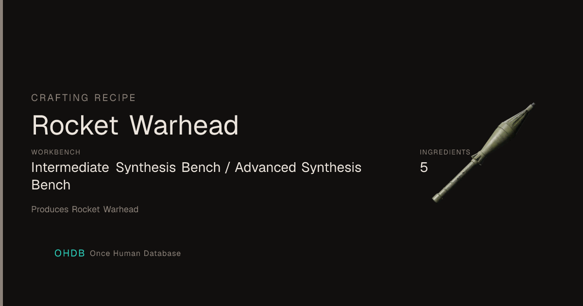 Rocket Warhead