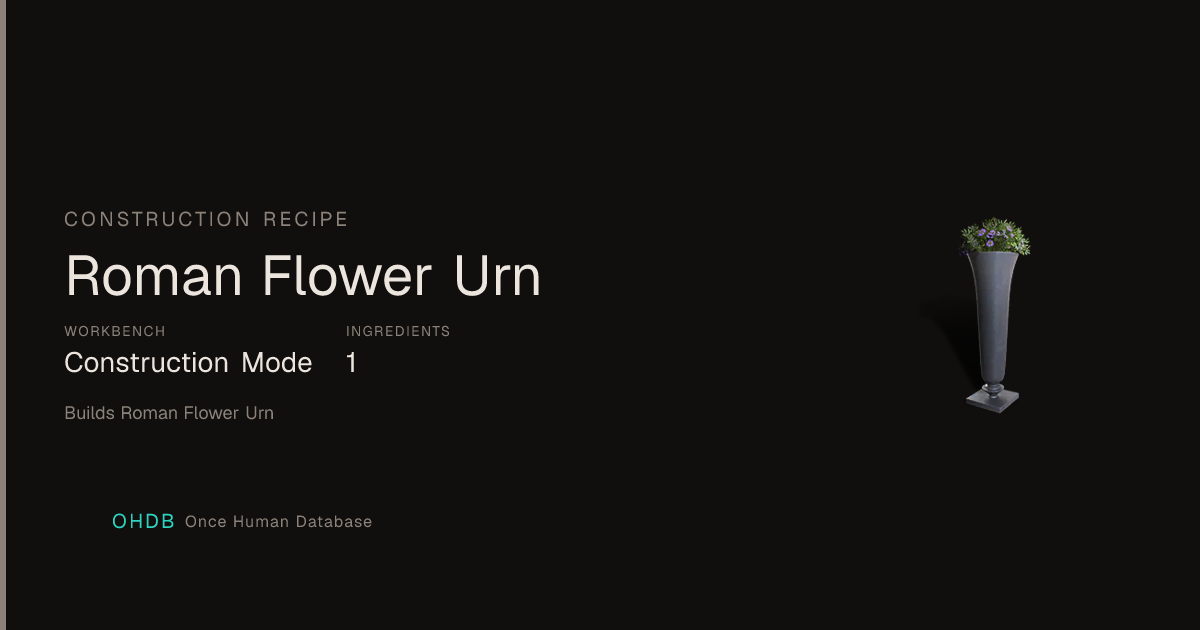Roman Flower Urn