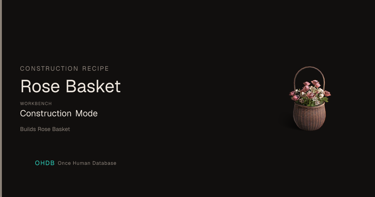 Rose Basket