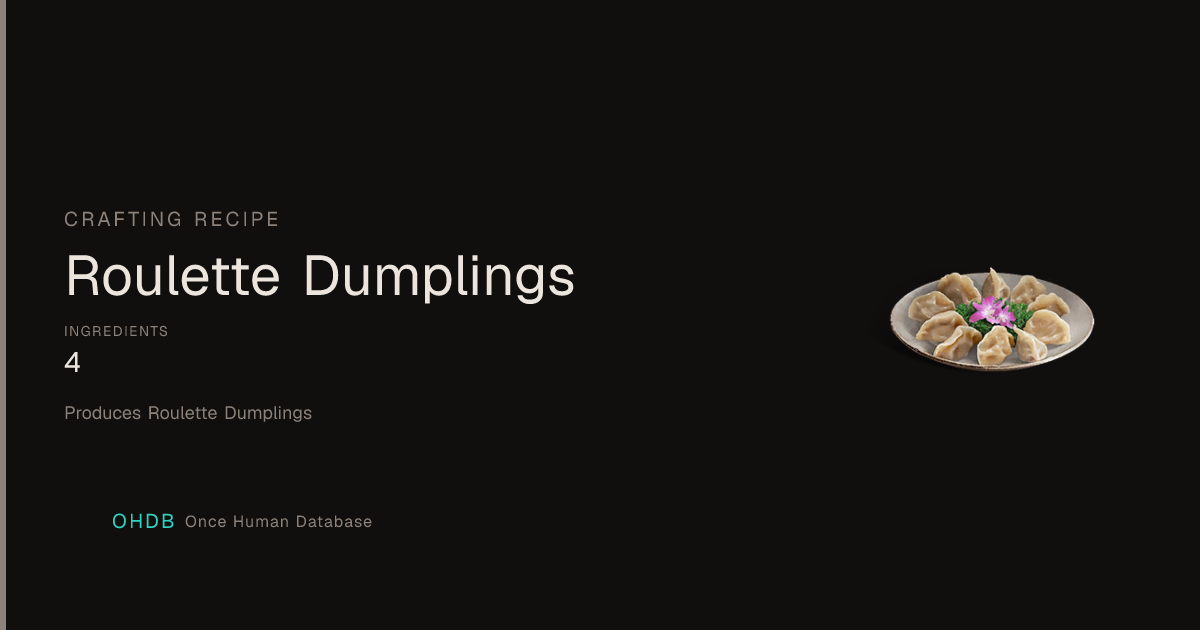 Roulette Dumplings