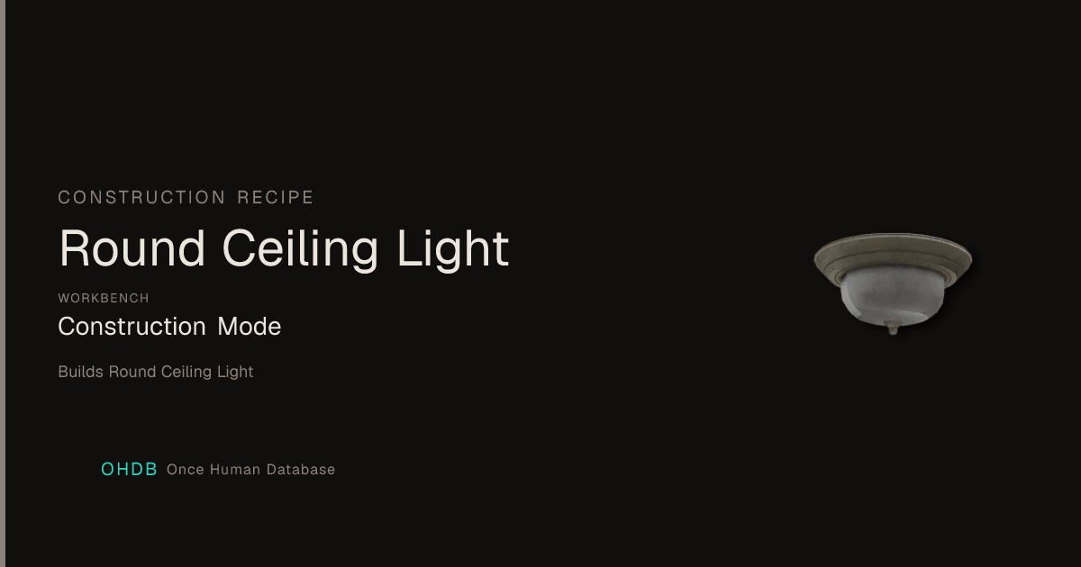 Round Ceiling Light