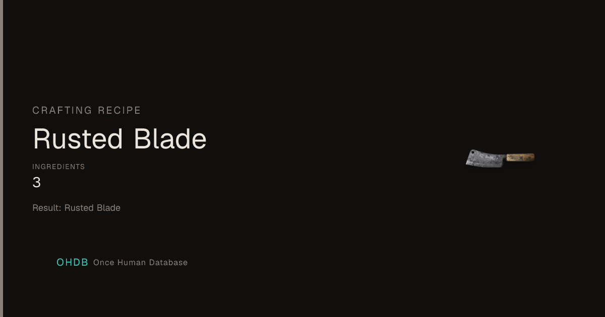 Rusted Blade