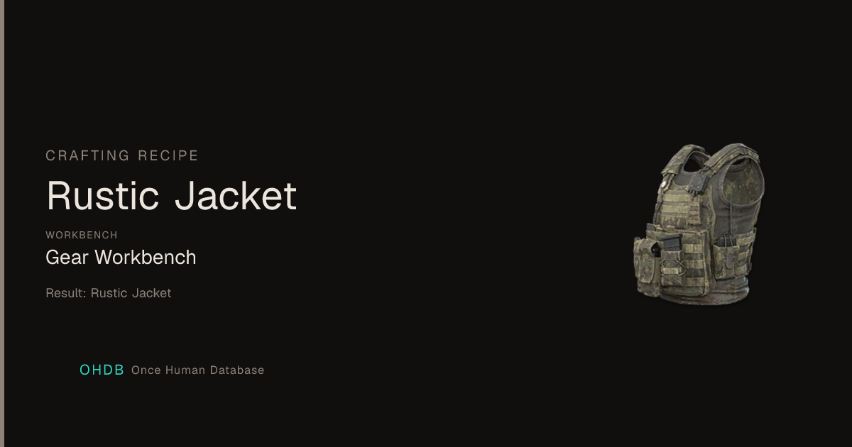 Rustic Jacket