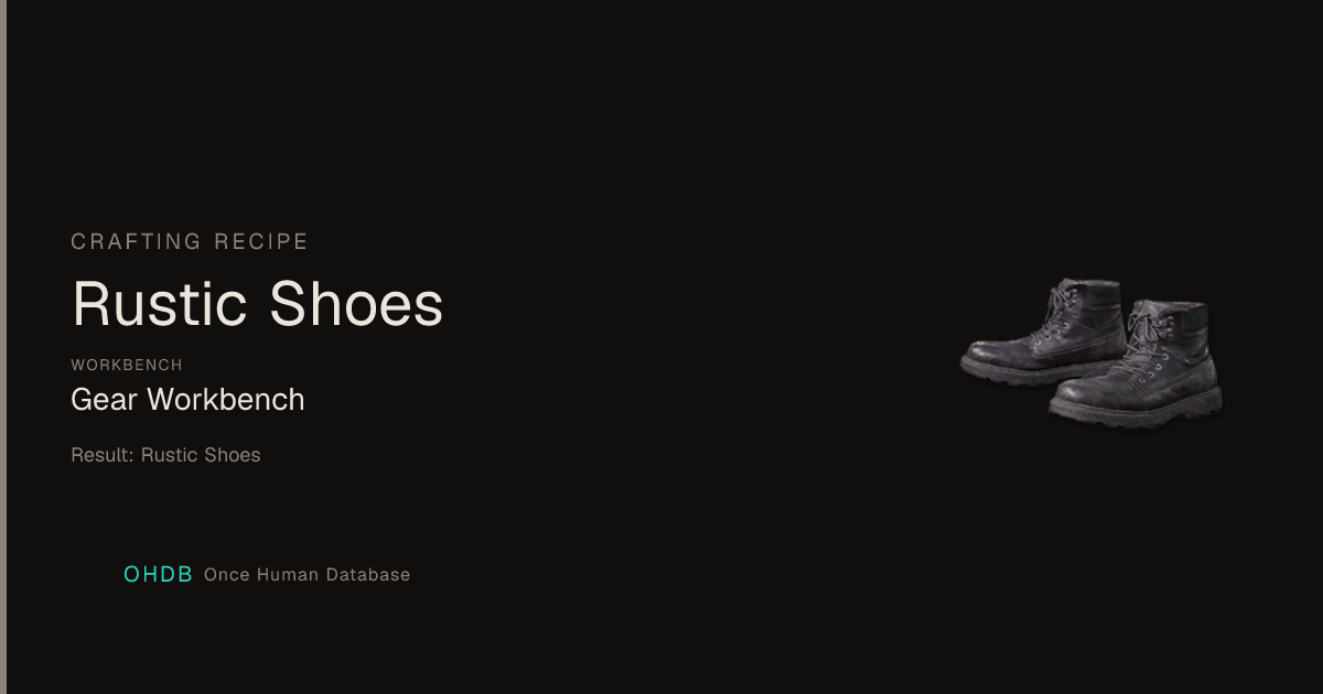 Rustic Shoes