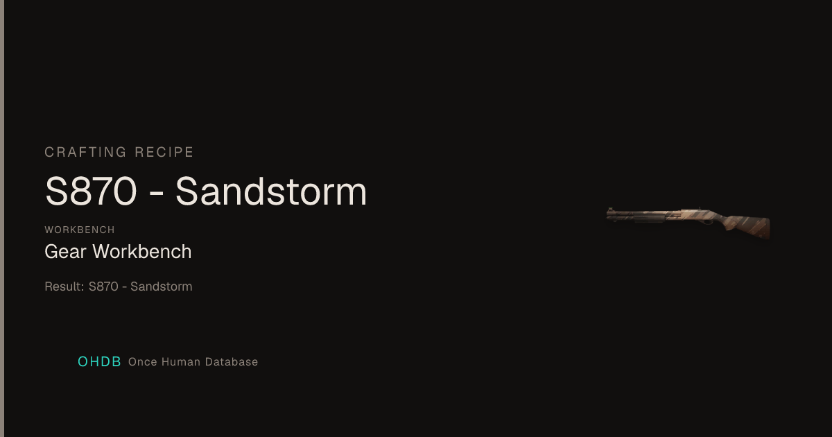 S870 - Sandstorm