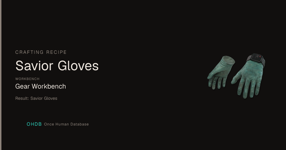 Savior Gloves