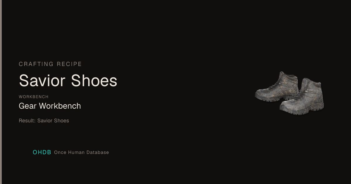 Savior Shoes