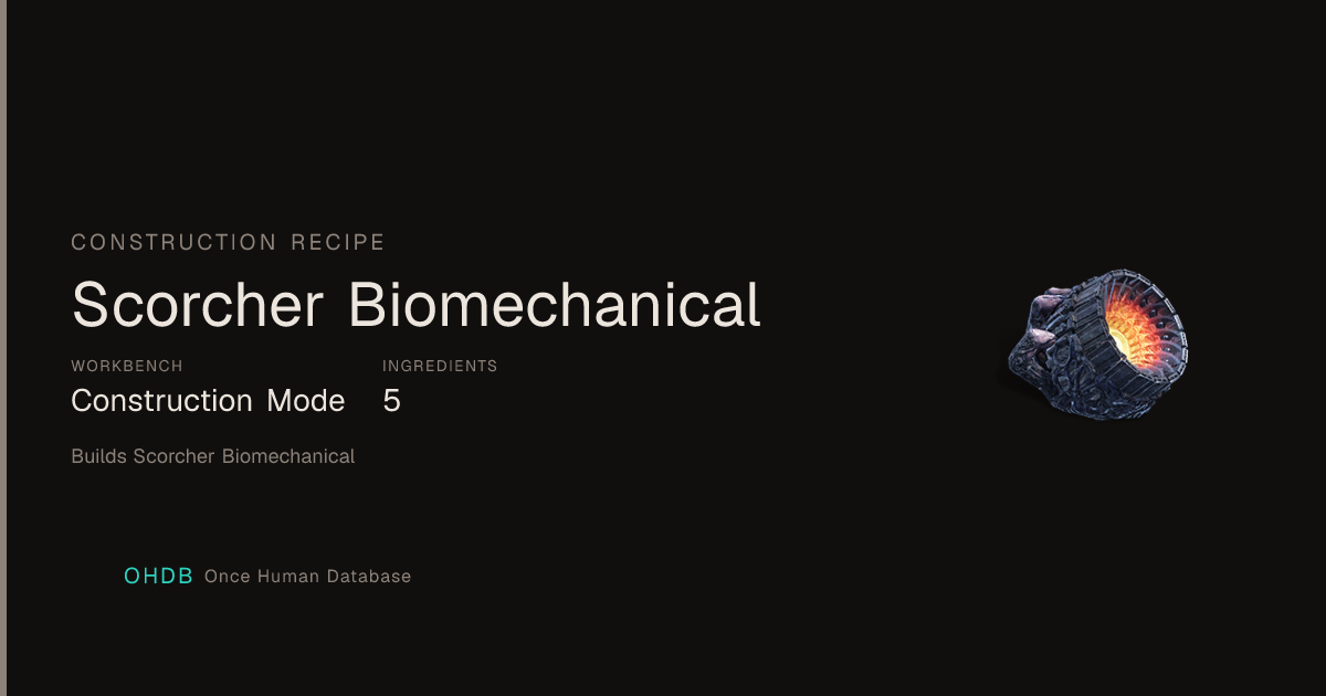 Scorcher Biomechanical