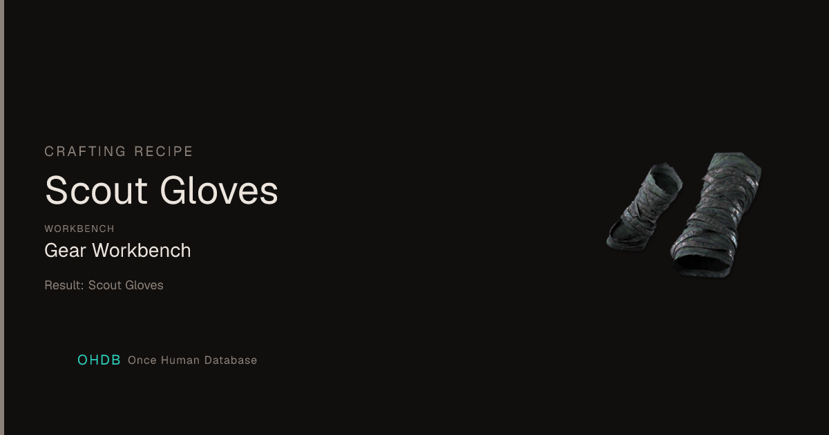 Scout Gloves