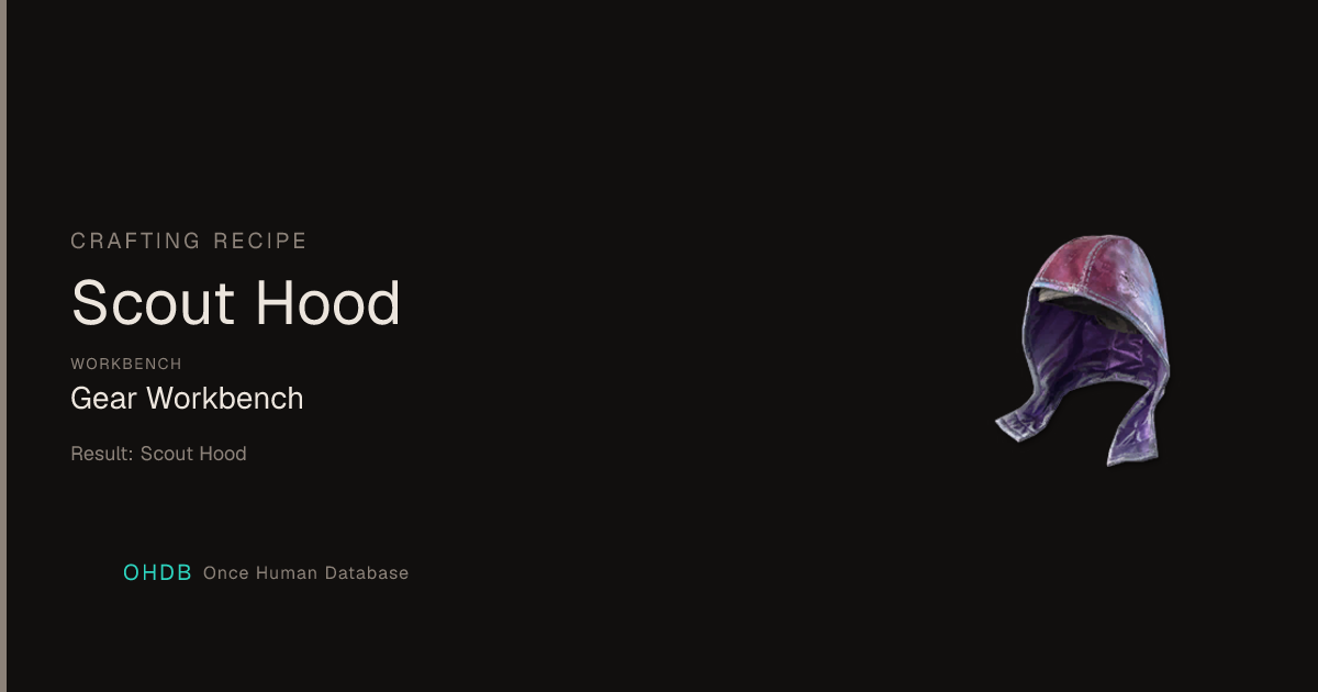 Scout Hood