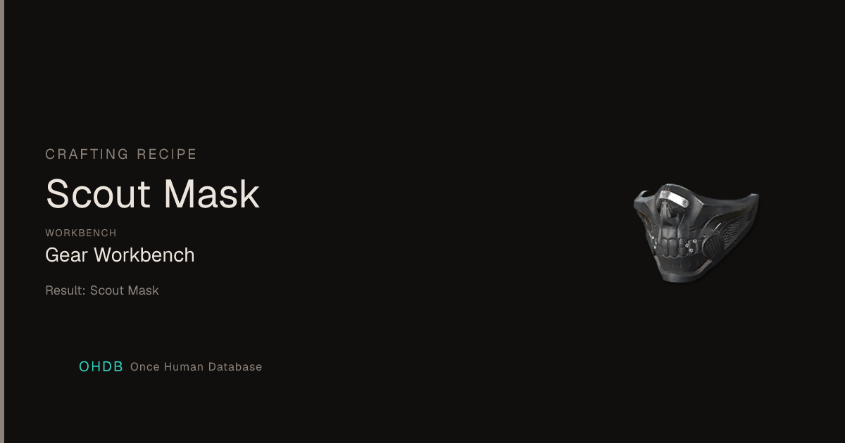 Scout Mask