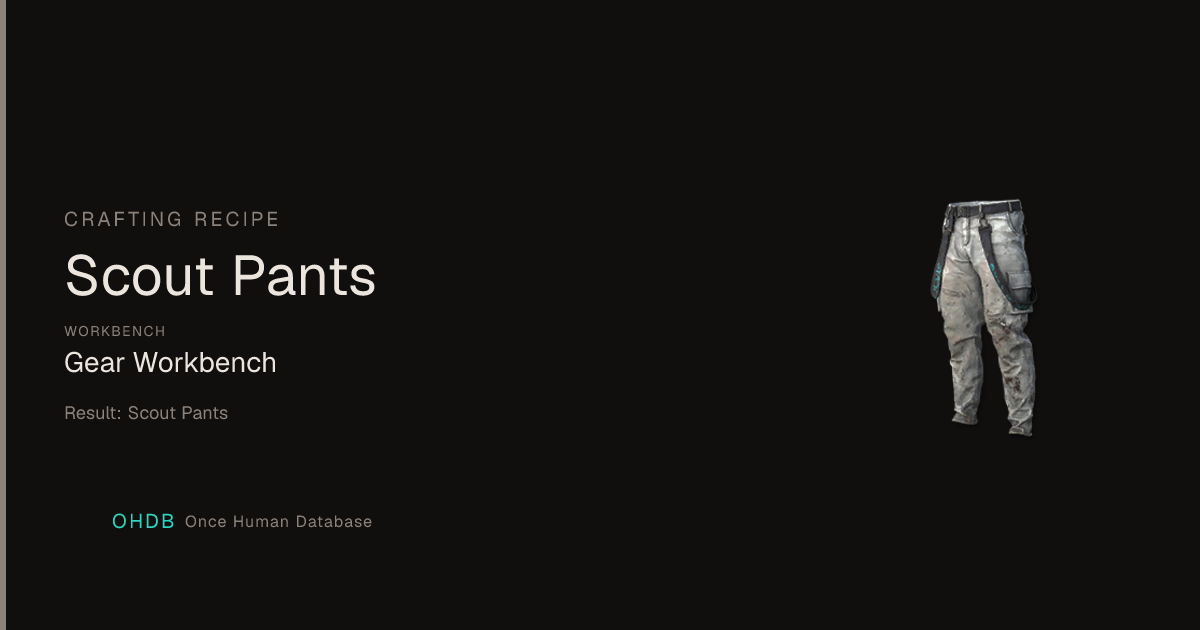 Scout Pants