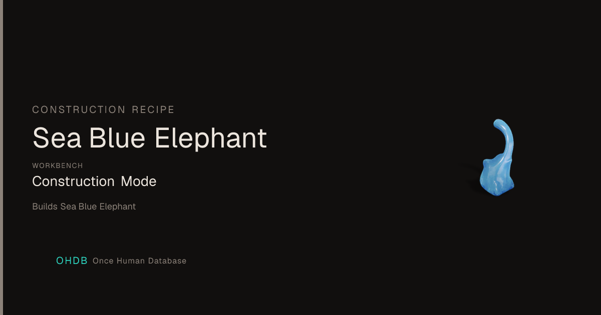 Sea Blue Elephant