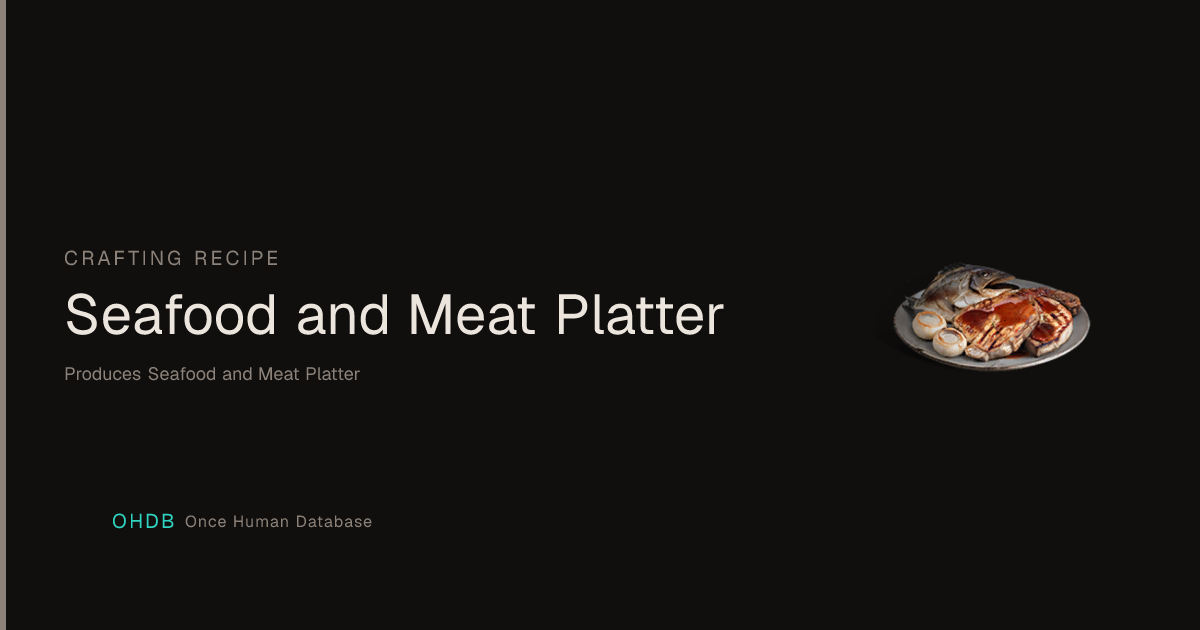 Seafood and Meat Platter