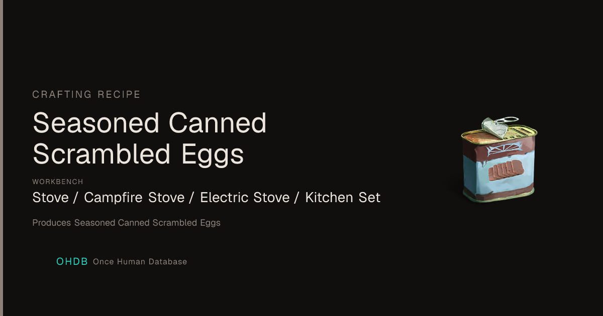 Seasoned Canned Scrambled Eggs