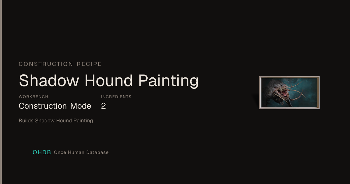Shadow Hound Painting