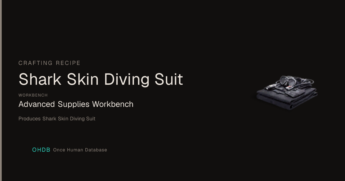 Shark Skin Diving Suit