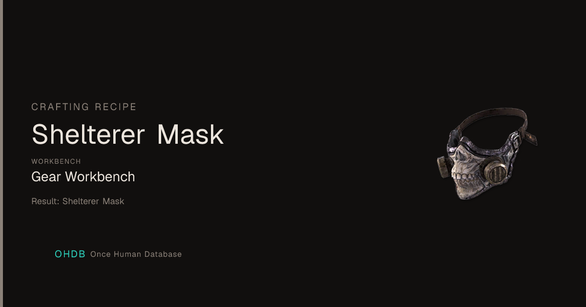 Shelterer Mask