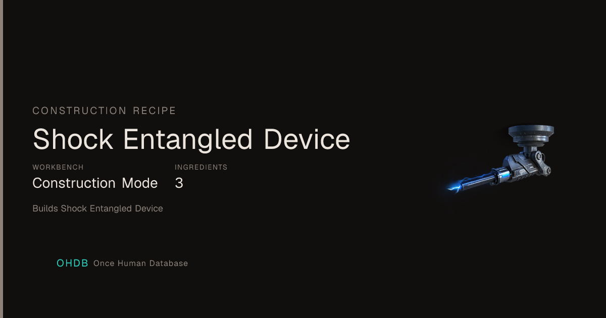 Shock Entangled Device