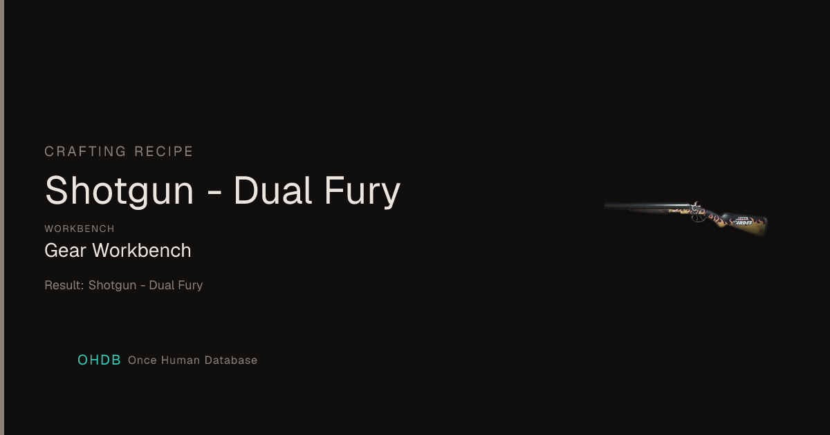 Shotgun - Dual Fury