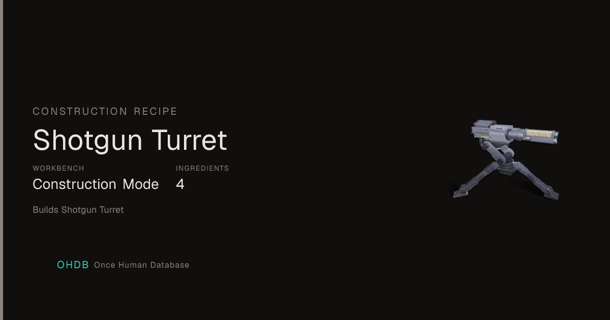 Shotgun Turret