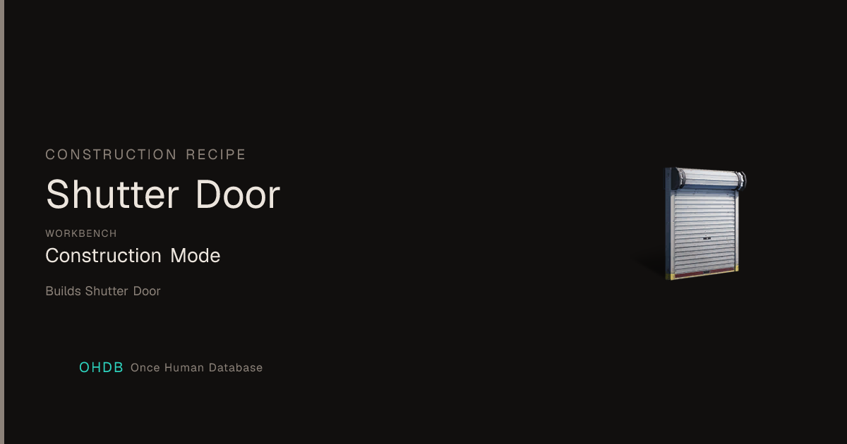 Shutter Door