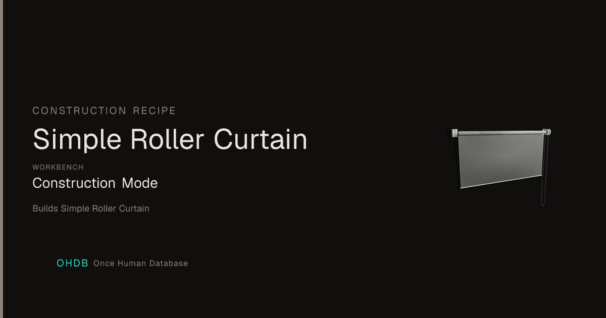 Simple Roller Curtain