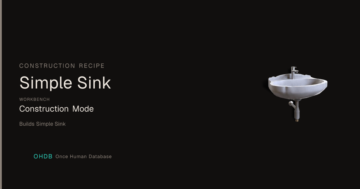 Simple Sink