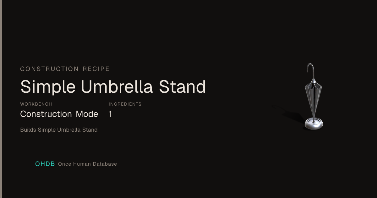 Simple Umbrella Stand